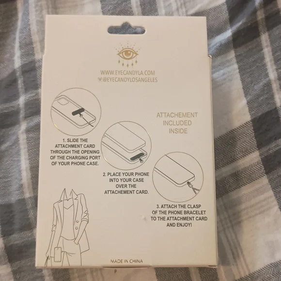 NIB / NWT Phone Eye Candy Cell Phone Crossbody Chain. NEVER OPENED, PERFECTION - Picture 3 of 5